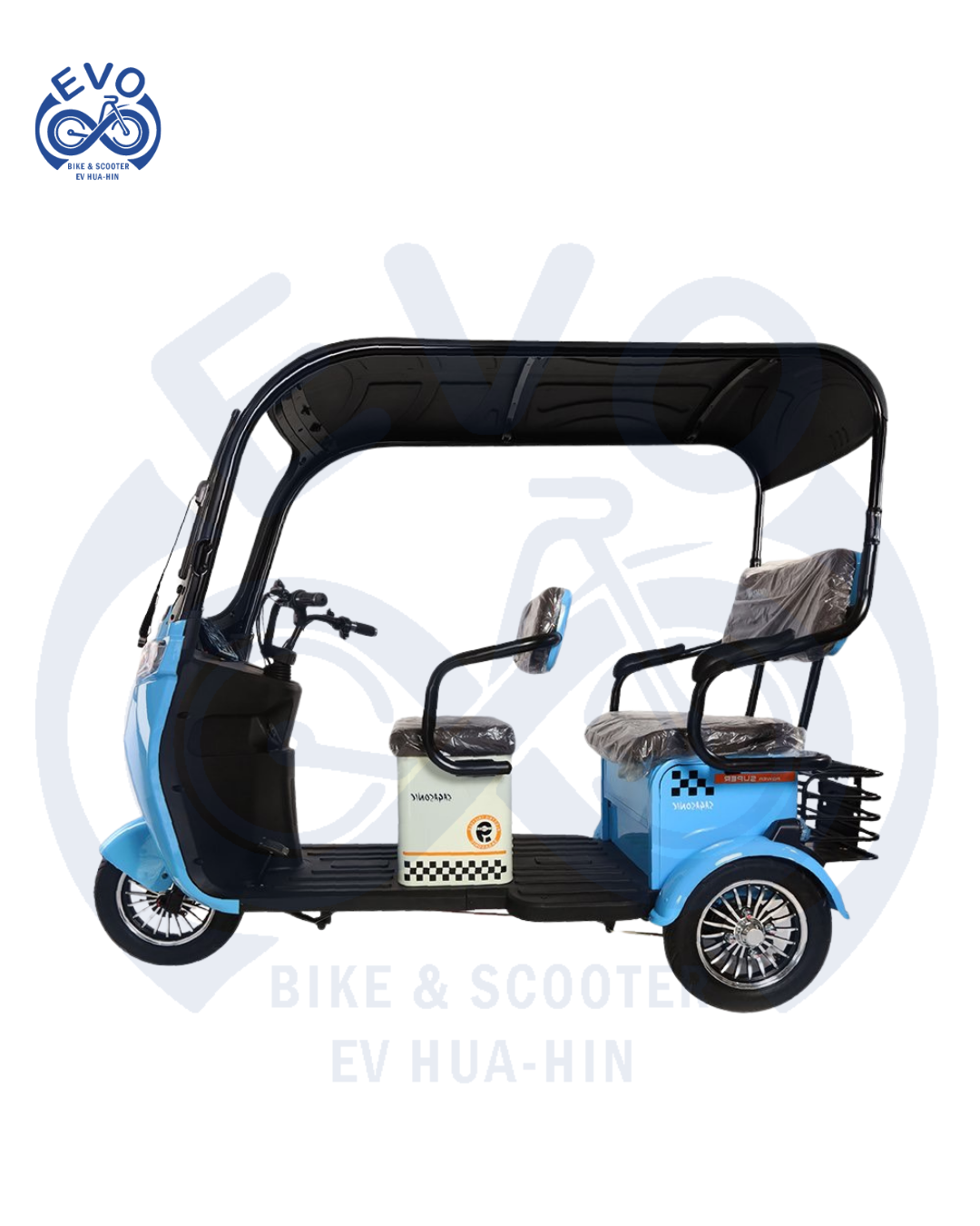  Electric Three-Wheeled Scooter with Roof 1000W - Image 4