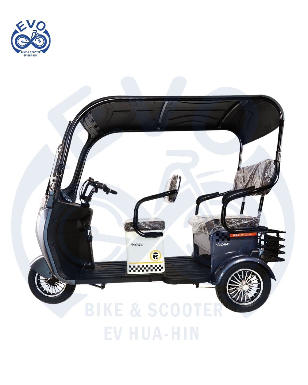 Electric Three-Wheeled Scooter with Roof 1000W - Image 2