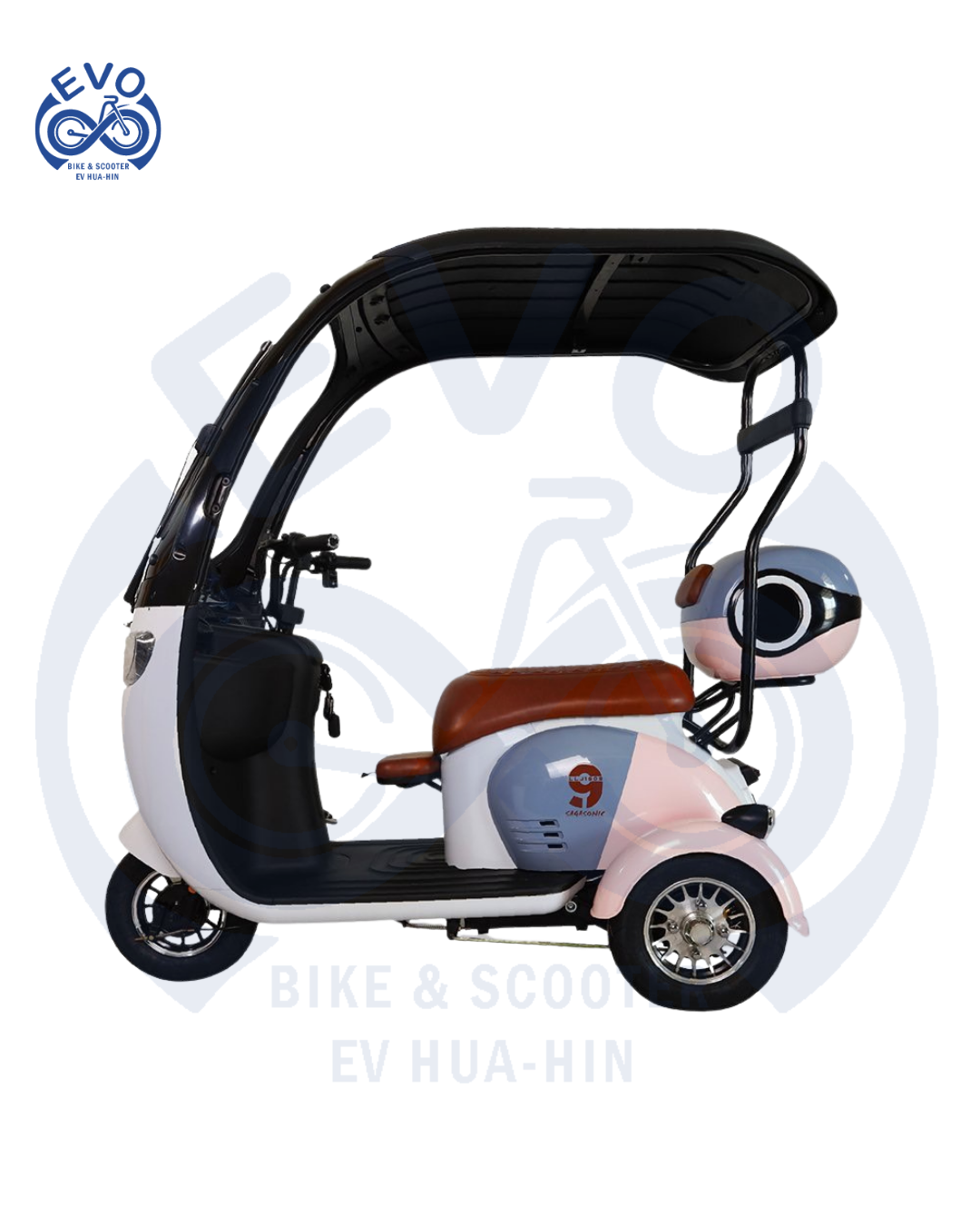  Electric Three-Wheeled Scooter with Roof 1000W - Image 4
