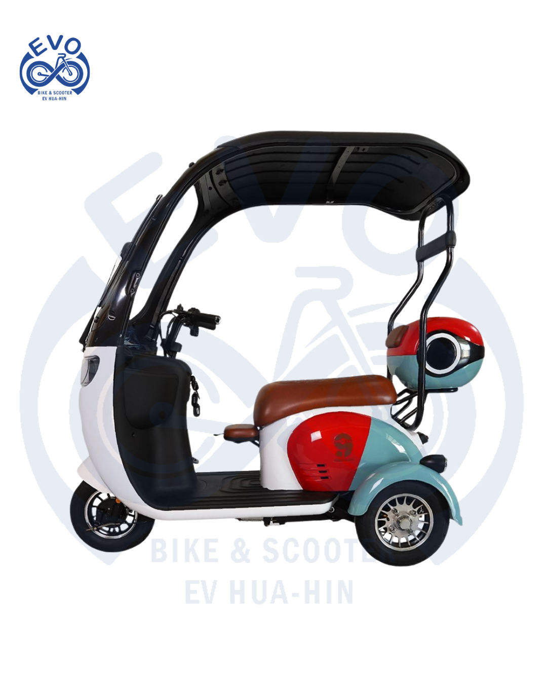  Electric Three-Wheeled Scooter with Roof 1000W