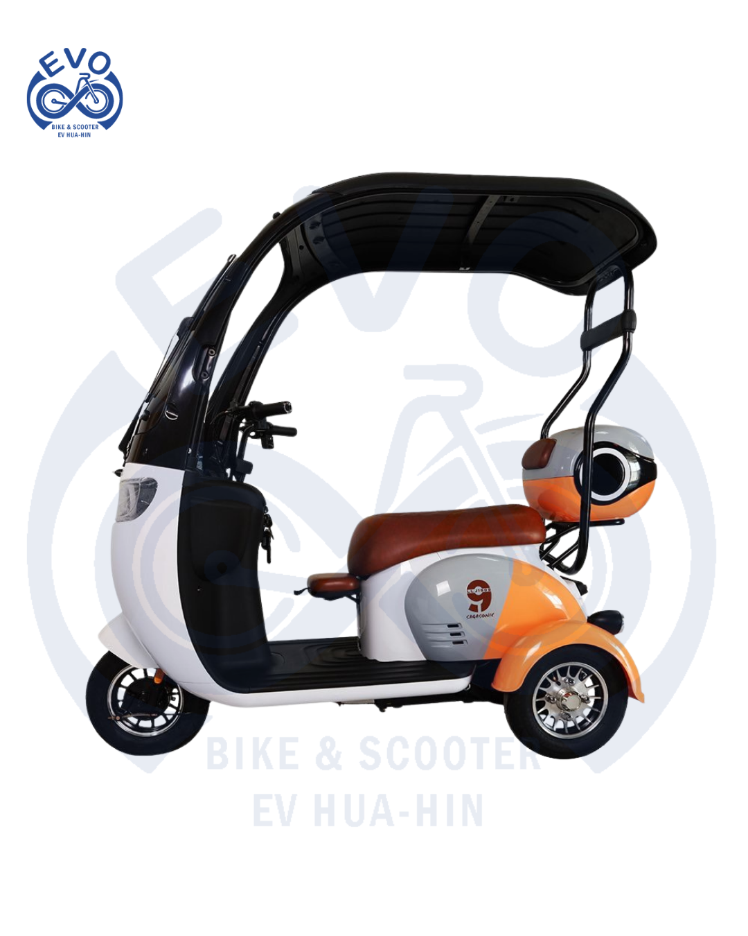  Electric Three-Wheeled Scooter with Roof 1000W - Image 2